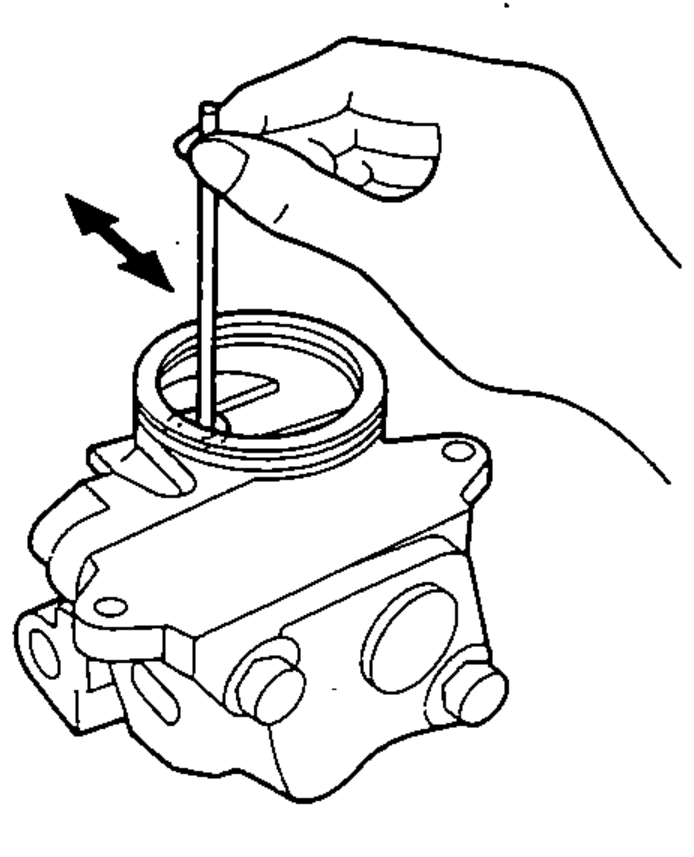 Illustration of checking that the control valve moves smoothly by hand and returns to neutral position.