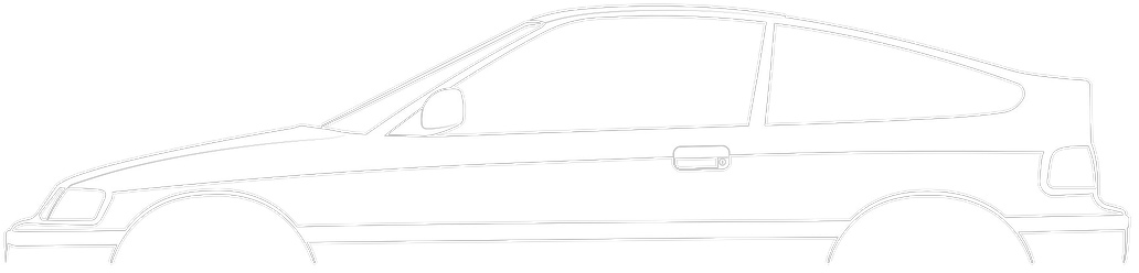 Honda CRX silhouette